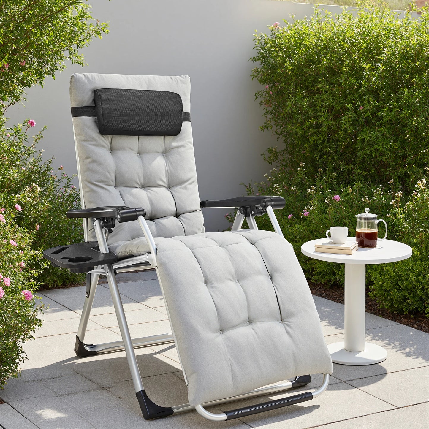 JHK Zero Gravity Two Pack Portable Recliners for Outdoor Patio