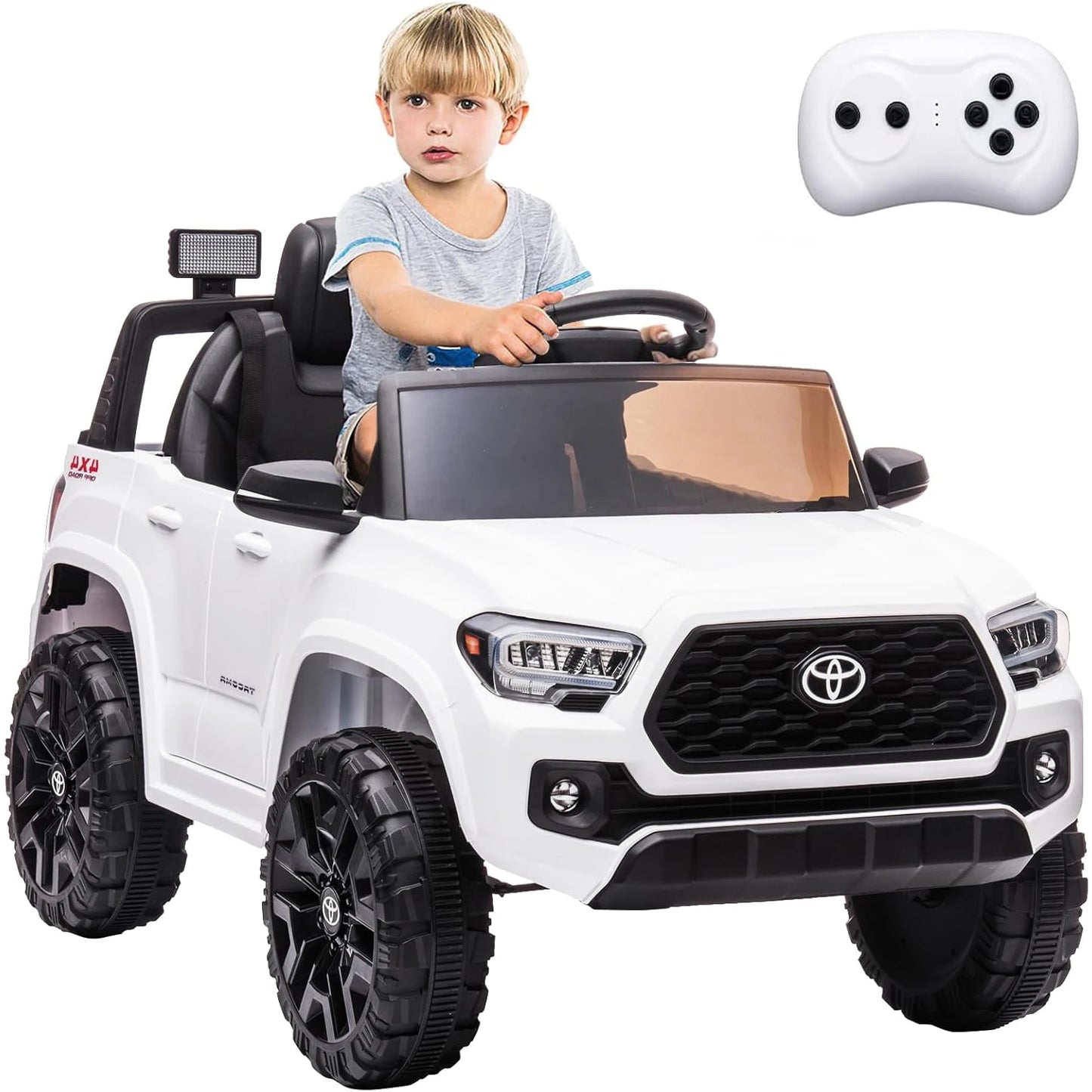 HiMISS 12V Kids Ride On Car With Remote And LEDHeadlights