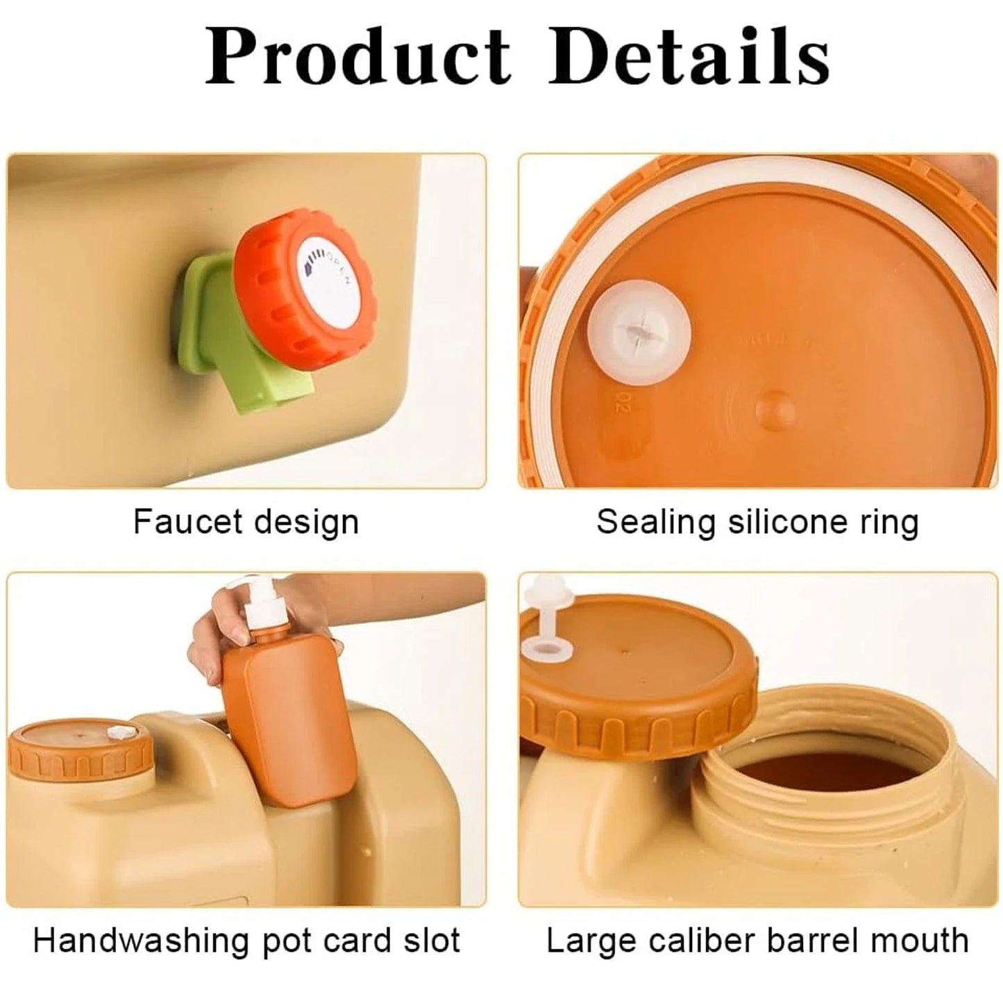 Emergency Large Capacity Water Bag With Spigot For Outdoor Use