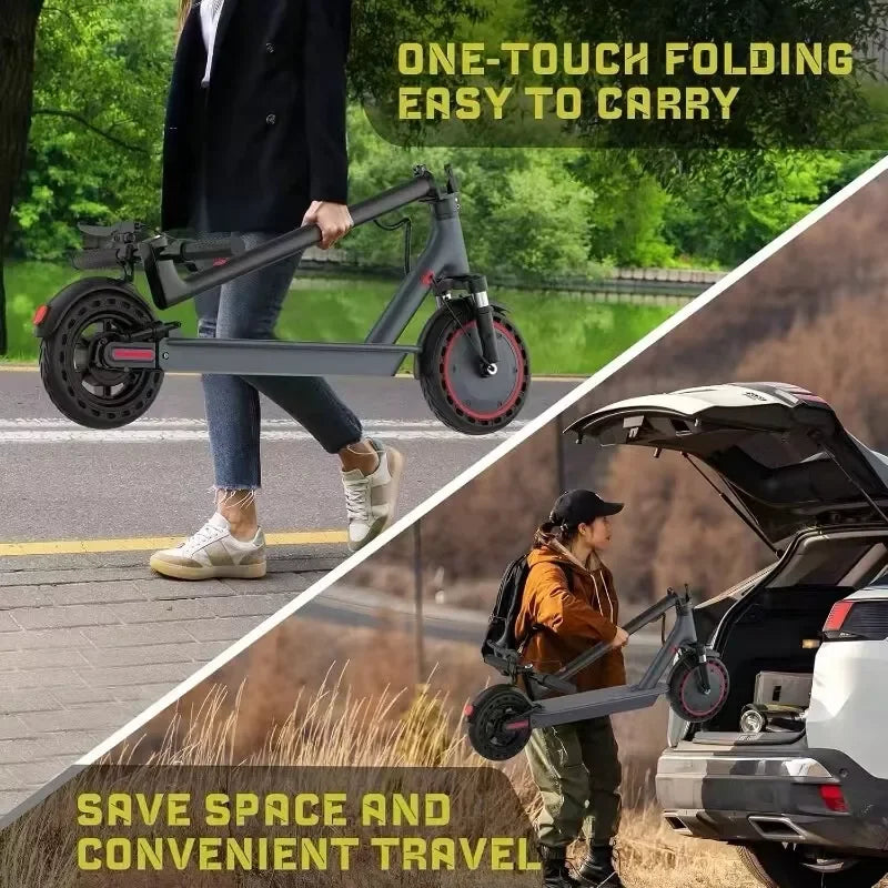 AOVOPRO TMAX 500W Electric Scooter With Tuya App Connectivity Shock Absorbing
