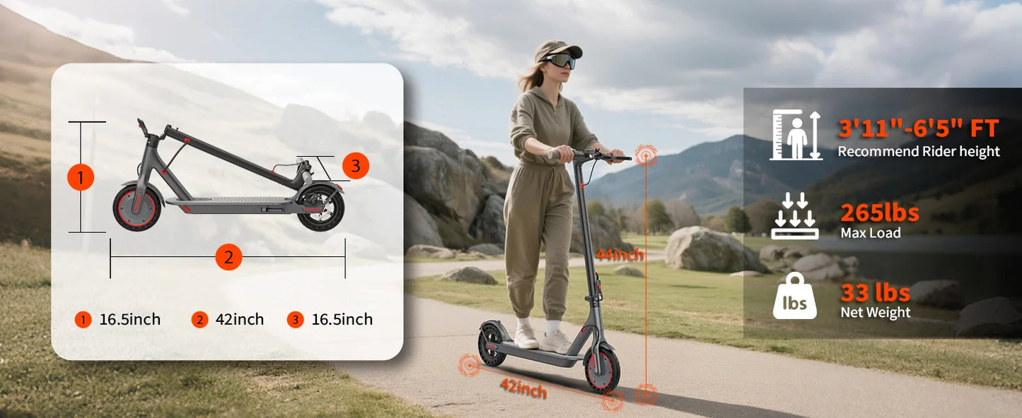 AOVOPRO ES80 Electric Scooter 350W 19MPH Foldable With App Control