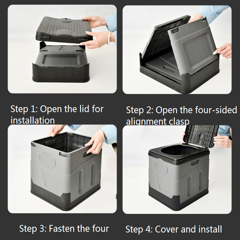Outdoor Folding Portable Toilet For Camping And Travel Reusable
