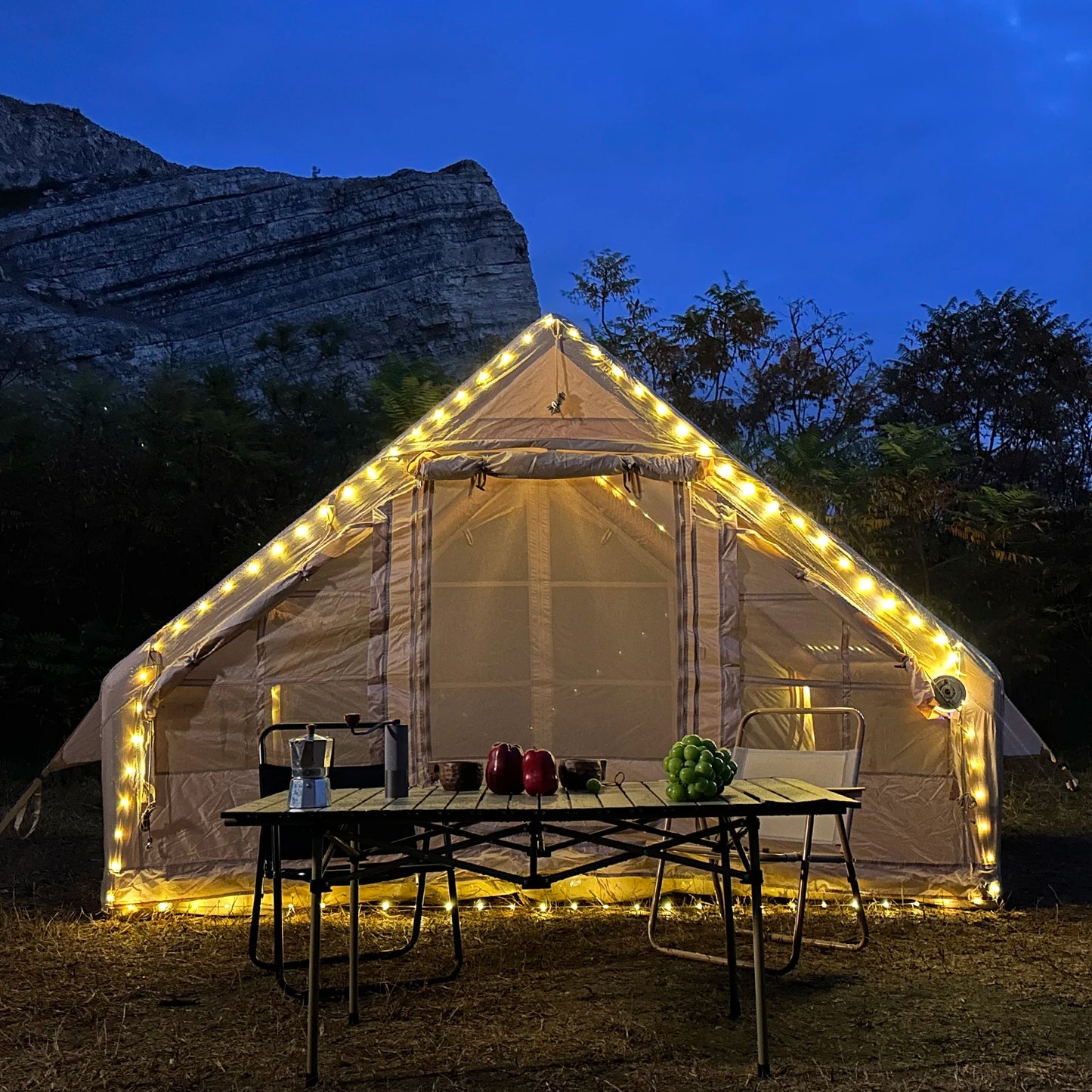 Pakicetus Inflatable Camping Tent Quick Setup Air Frame