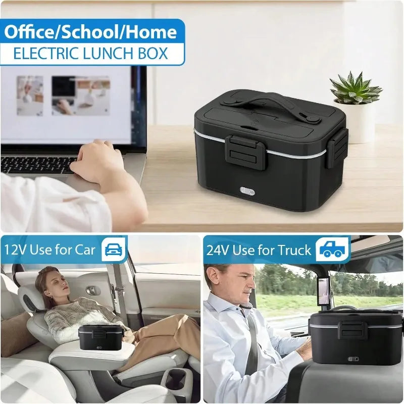 Premium Electric Heated Lunch Box With Stainless Steel Interior