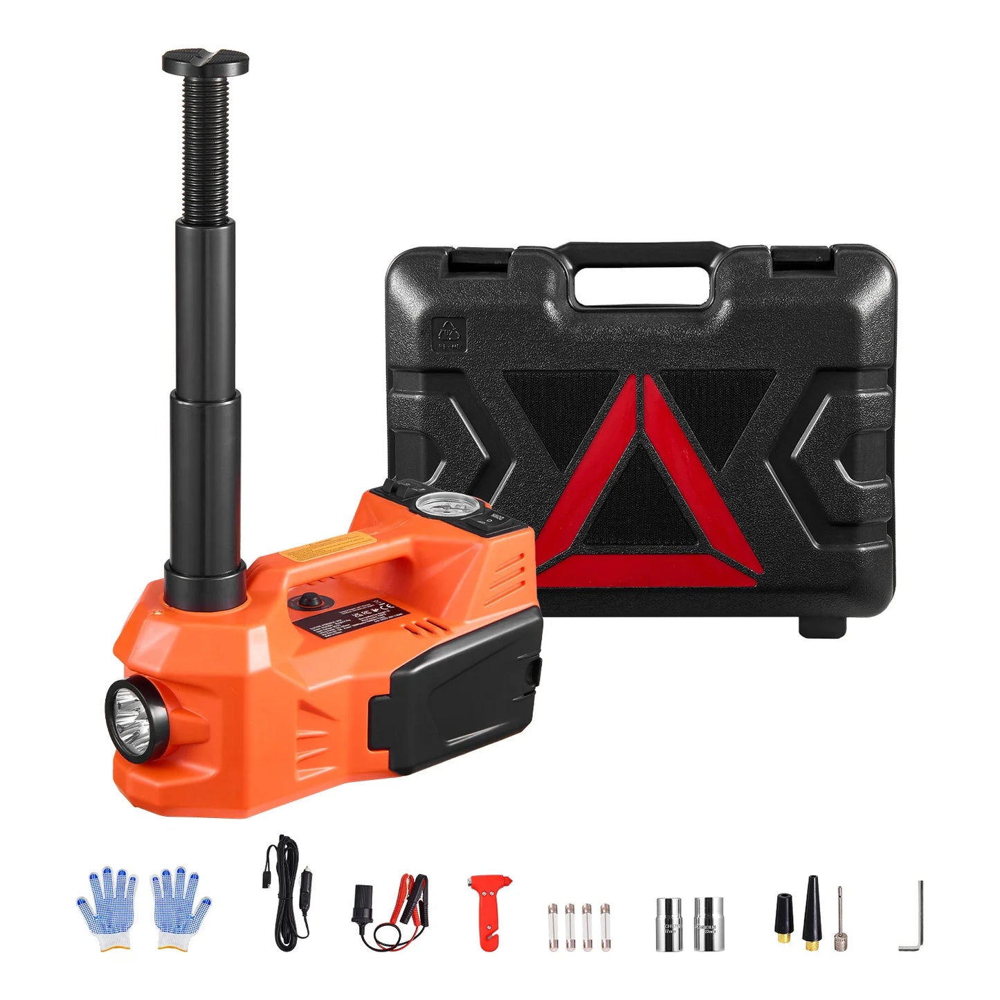 Succebuy 5T Electric Car Jack With Built In Inflator LED