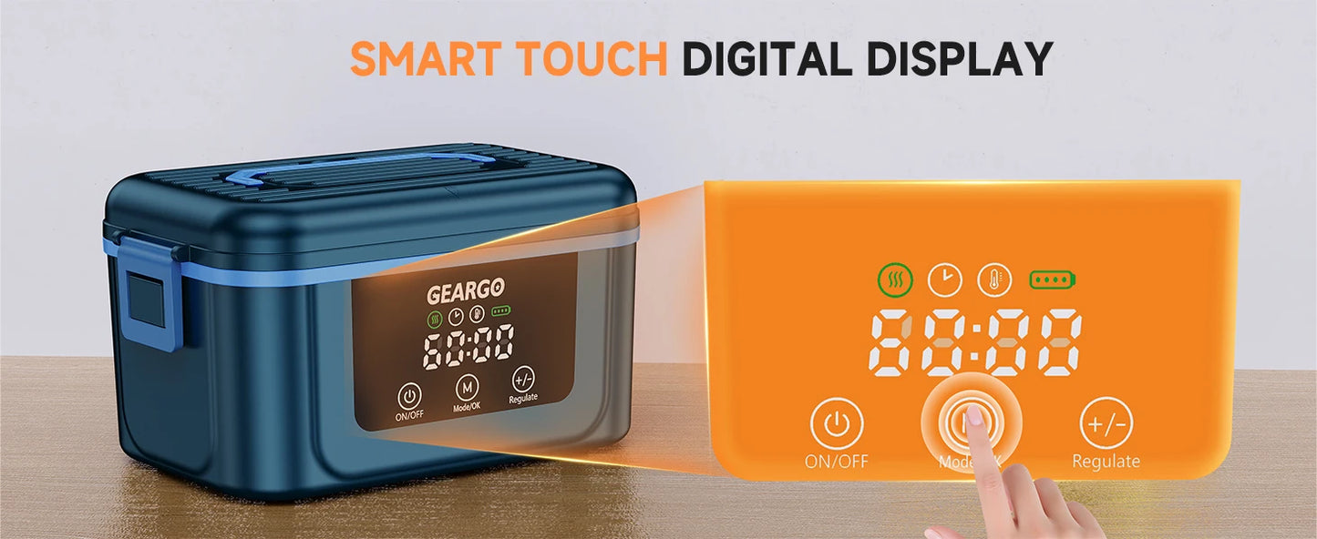 Cordless Electric Heated Lunch Box For On The Go Meals
