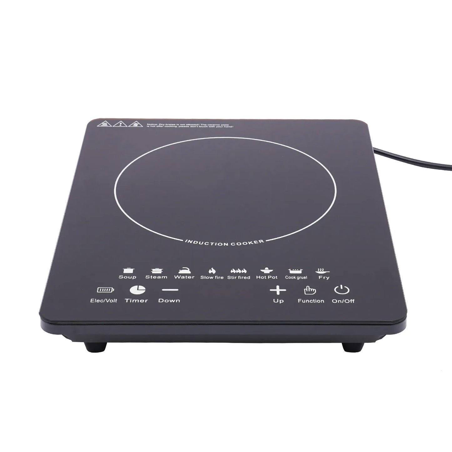 Induction Cooktop 110V 750W With 8 Power Levels Timer