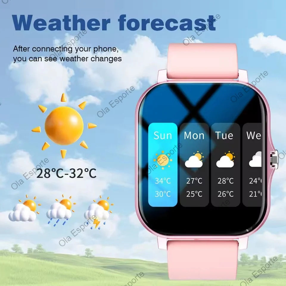 Smart Watch With Blood Oxygen And Blood Pressure Monitor Bluetooth