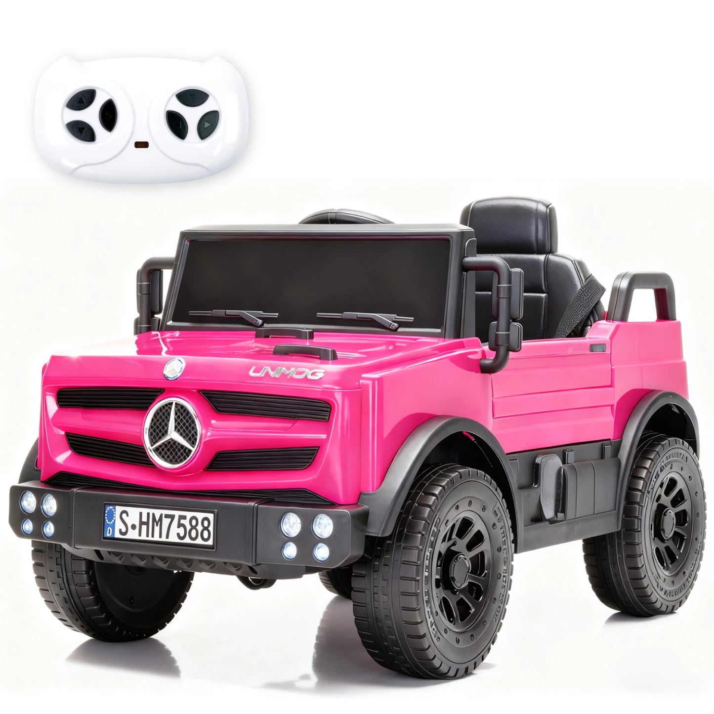 HIMEILI 12V Mercedes Benz Unimog Ride On Car For Kids Remote Control