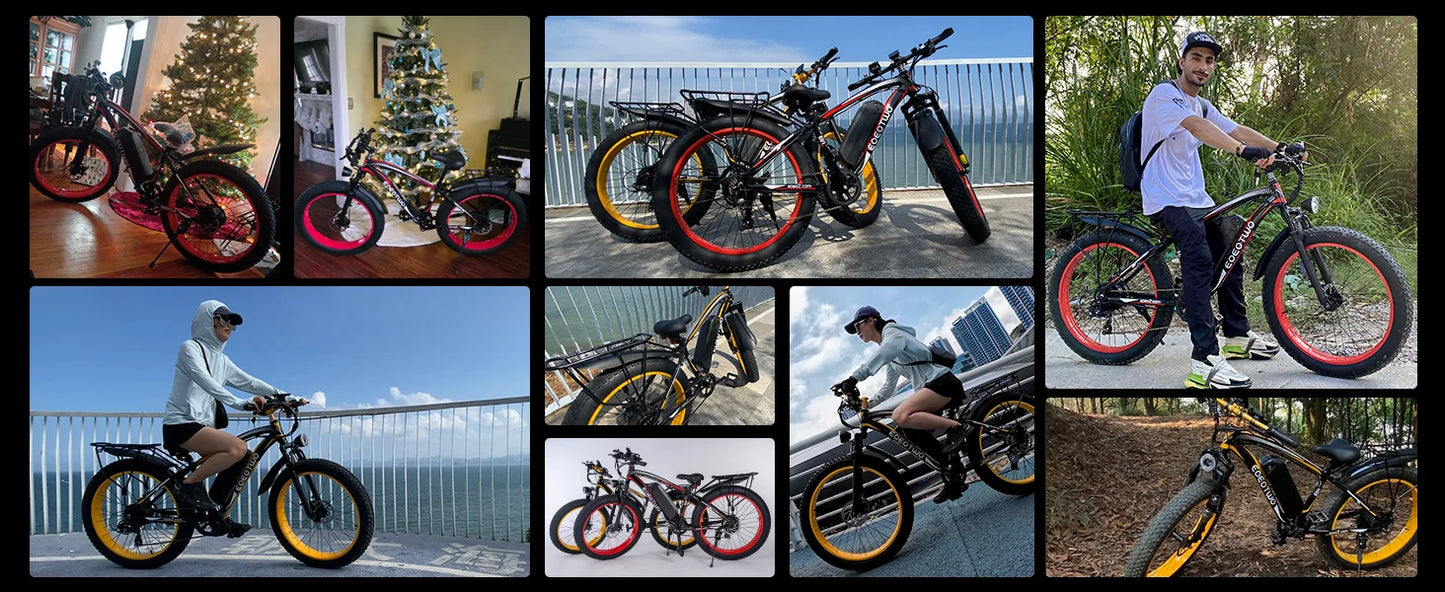 EOEOTWO 1500W Fat Tire Electric Bike For Adults All Terrain