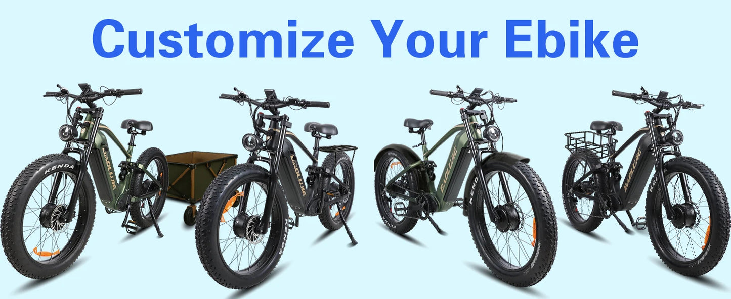 BAOLUJIE Electric Bike 1500W Peak Power E Bike for Adults