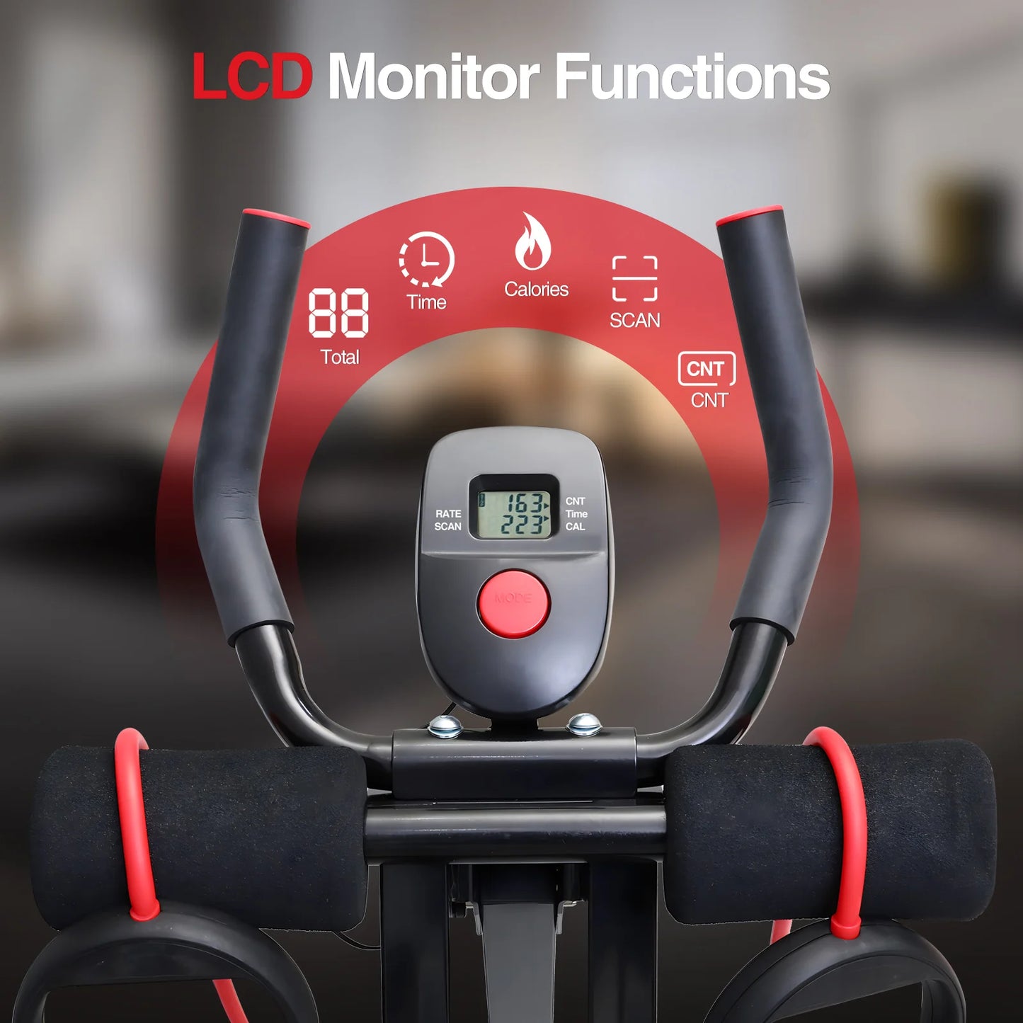Abdominal Trainer Ab Machine Core Workout Equipment Foldable Home Gym