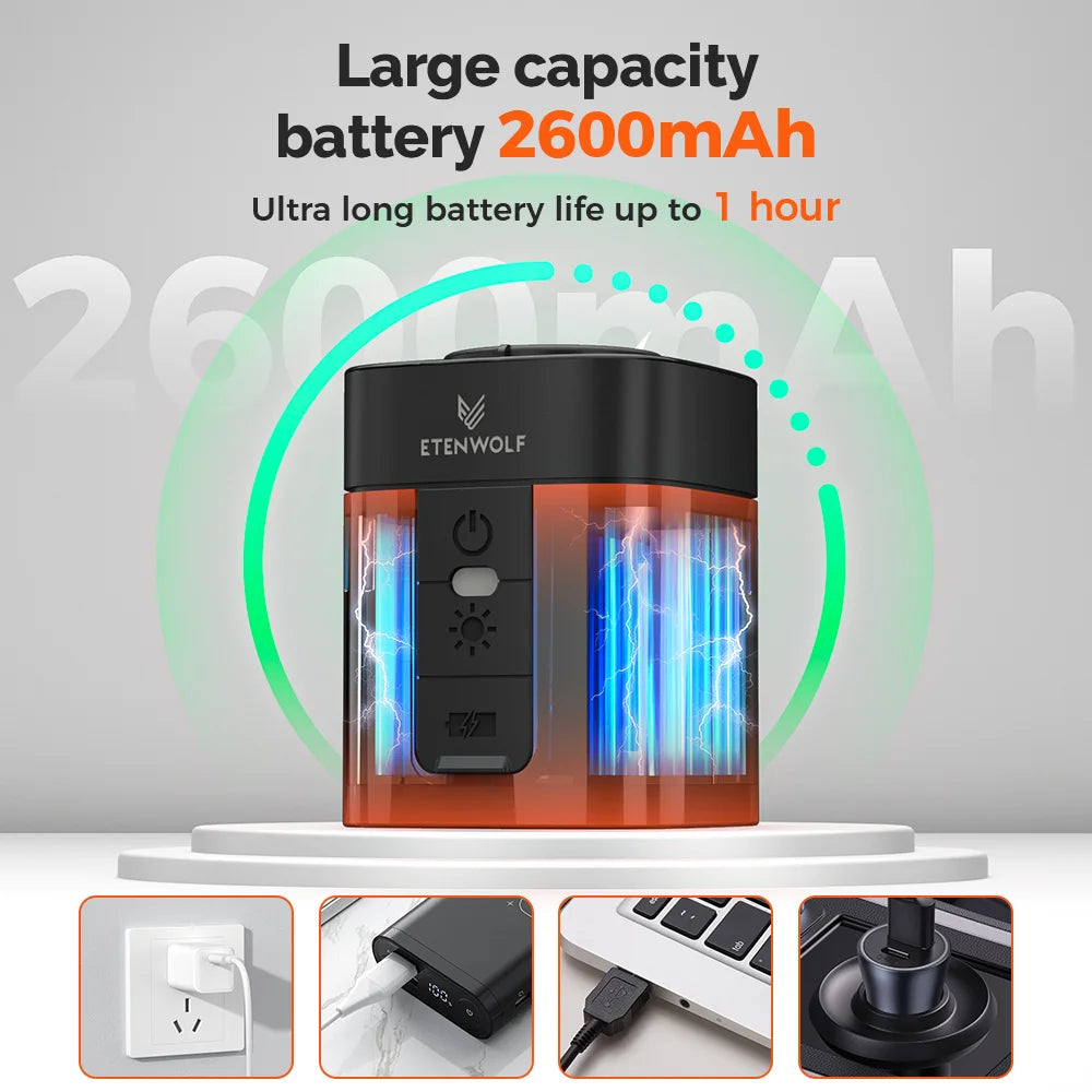 ETENWOLF Air 3 Wireless Pump USBC Fast Charging For Outdoors