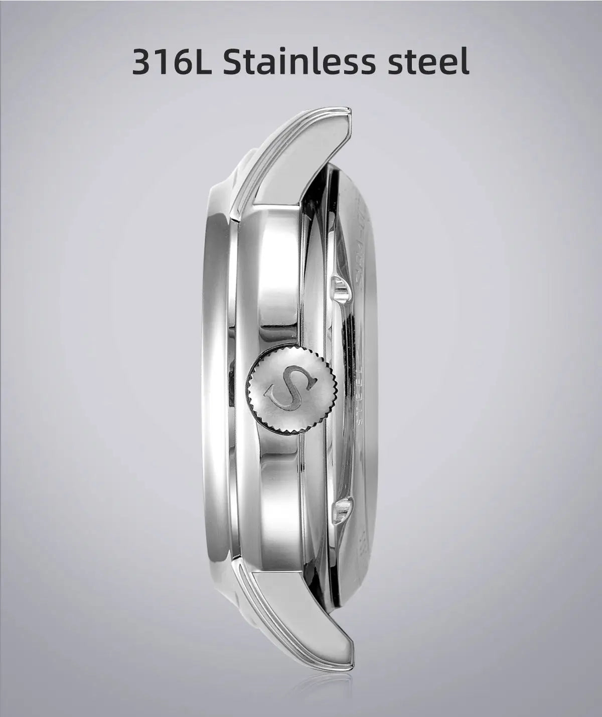 Sea-Gull Stainless Steel Luxury Mechanical Watch For Men