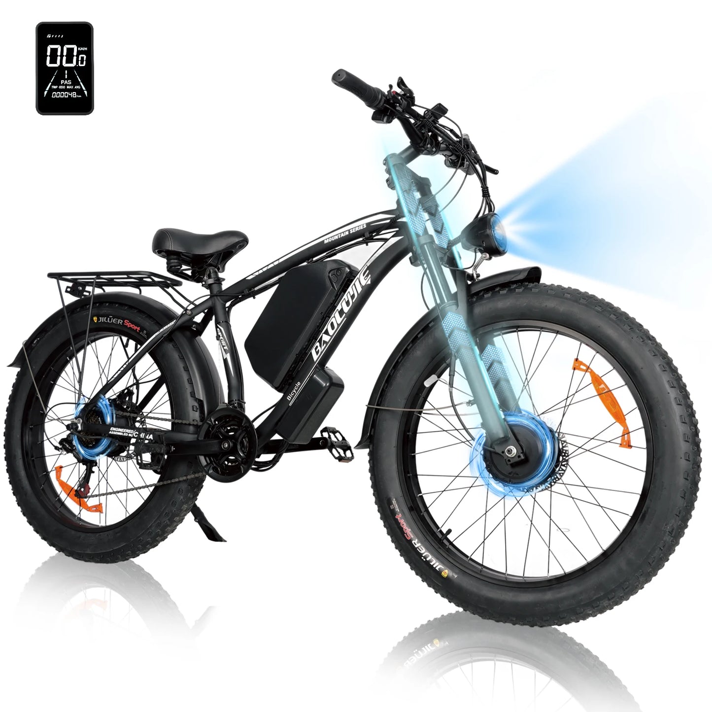 BAOLUJIE Electric Bike 1500W Peak Power E Bike for Adults