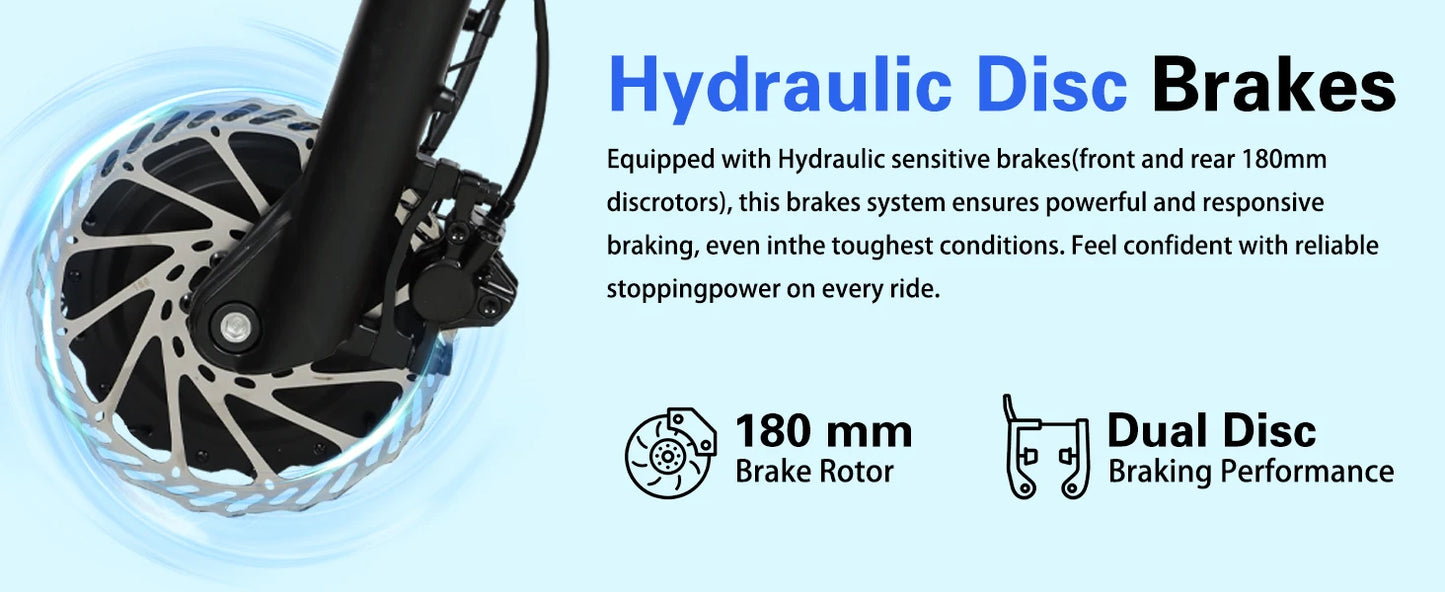 BAOLUJIE Electric Bike 1500W Peak Power E Bike for Adults
