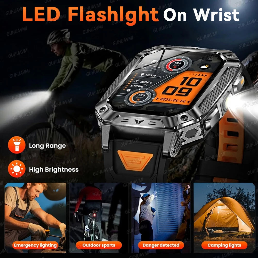 GPS Smart Watch AMOLED 1400mAh Waterproof Fitness Tracker Bluetooth Call