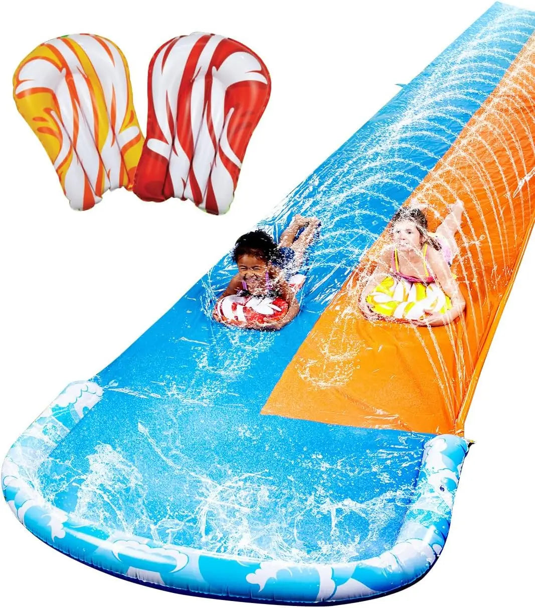 Joyfy Mega Inflatable Water Slide With Dual Racing Lanes