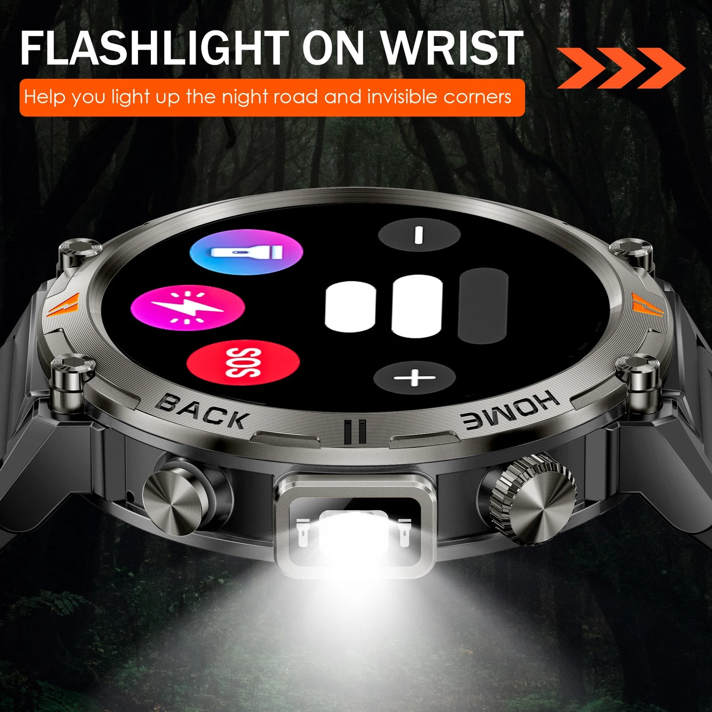 EIGIIS KE3 Smart Watch 3ATM Waterproof Health Monitor with Bluetooth