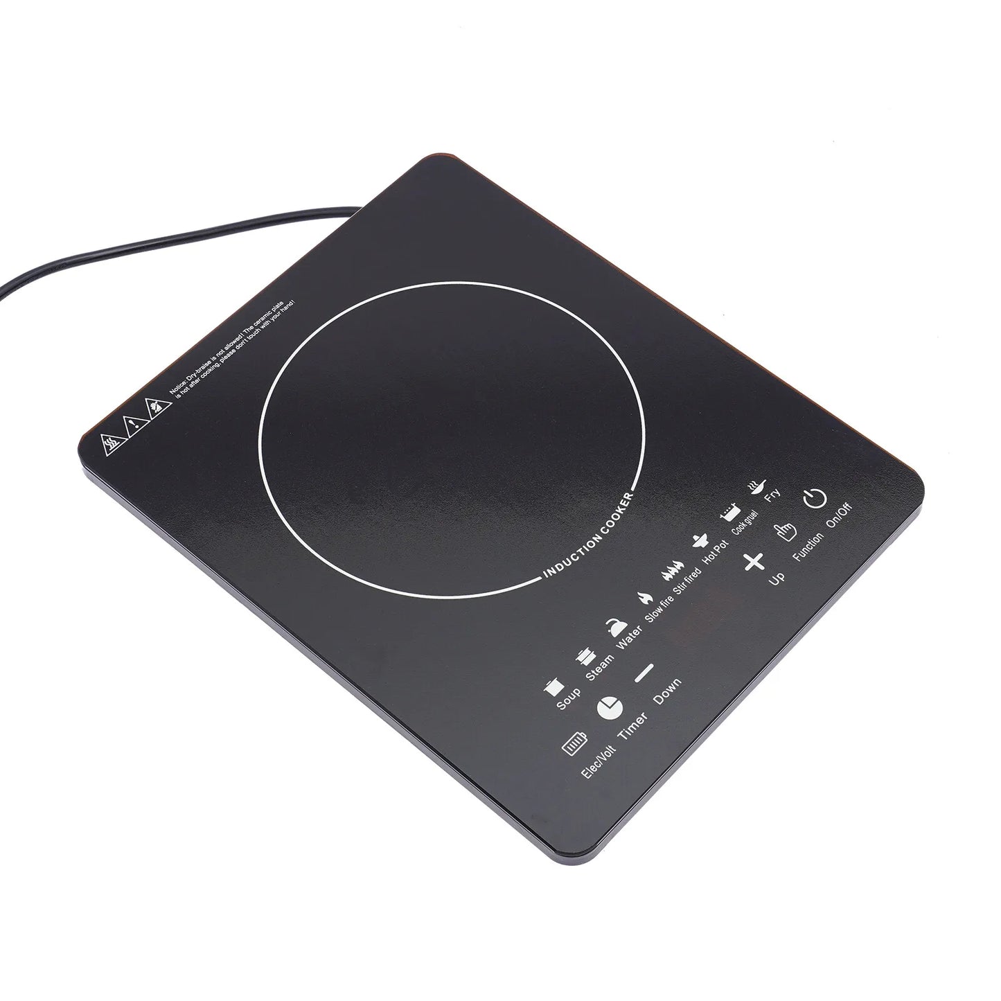 Induction Cooktop 110V 750W With 8 Power Levels Timer