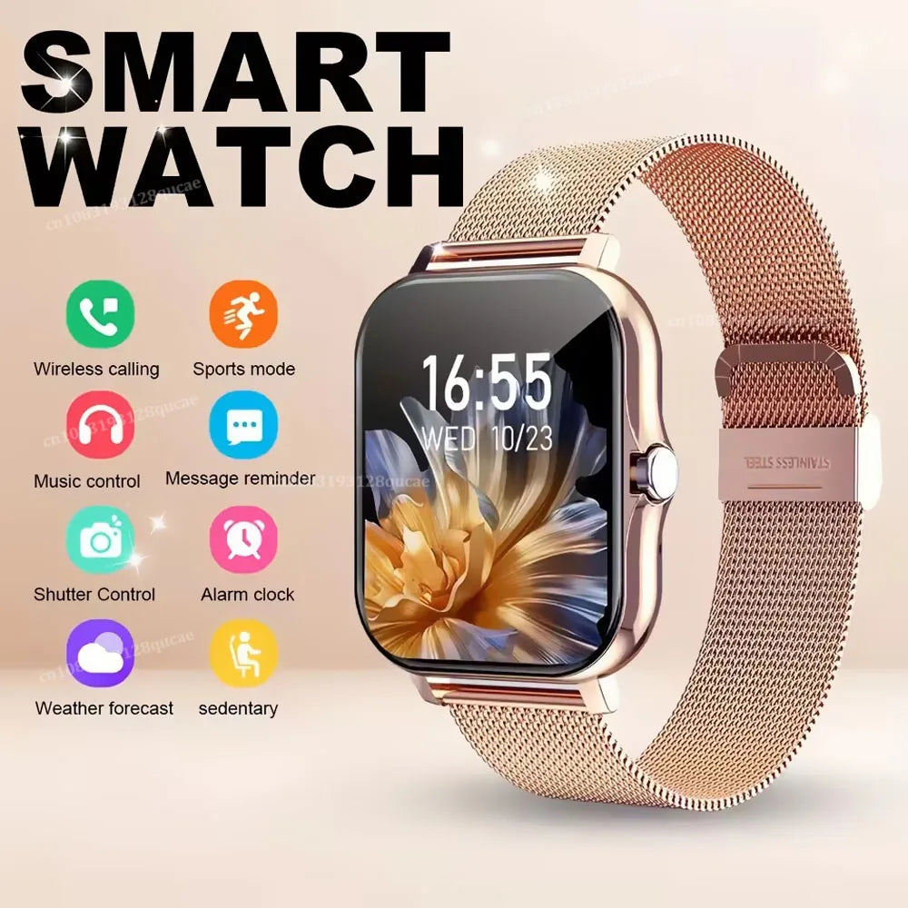 Smart Watch With Blood Oxygen And Blood Pressure Monitor Bluetooth