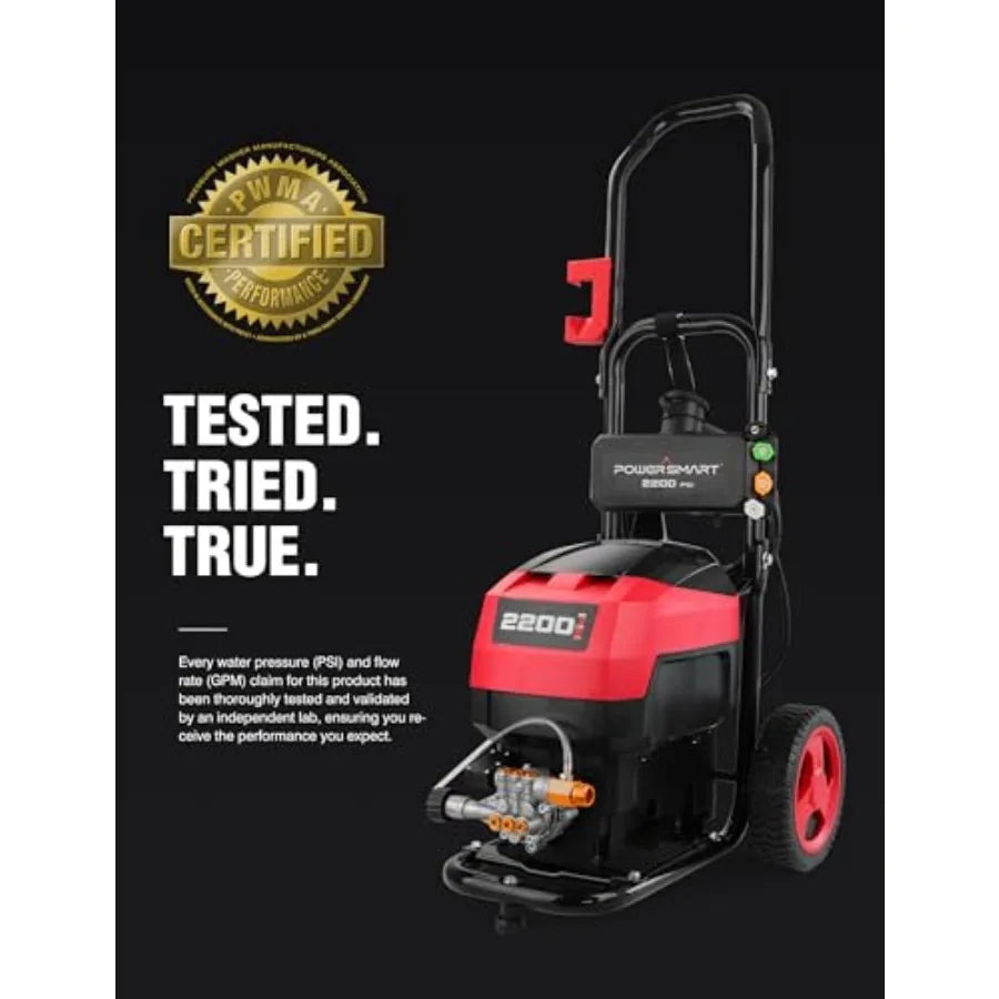 Electric Pressure Washer 1.2 GPM For Cars Patio Decks Fences
