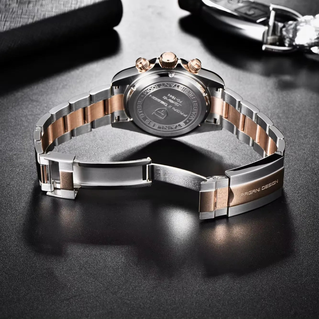 PAGANI DESIGN 1644 Men's Quartz Chronograph Luxury Stainless Steel Watch
