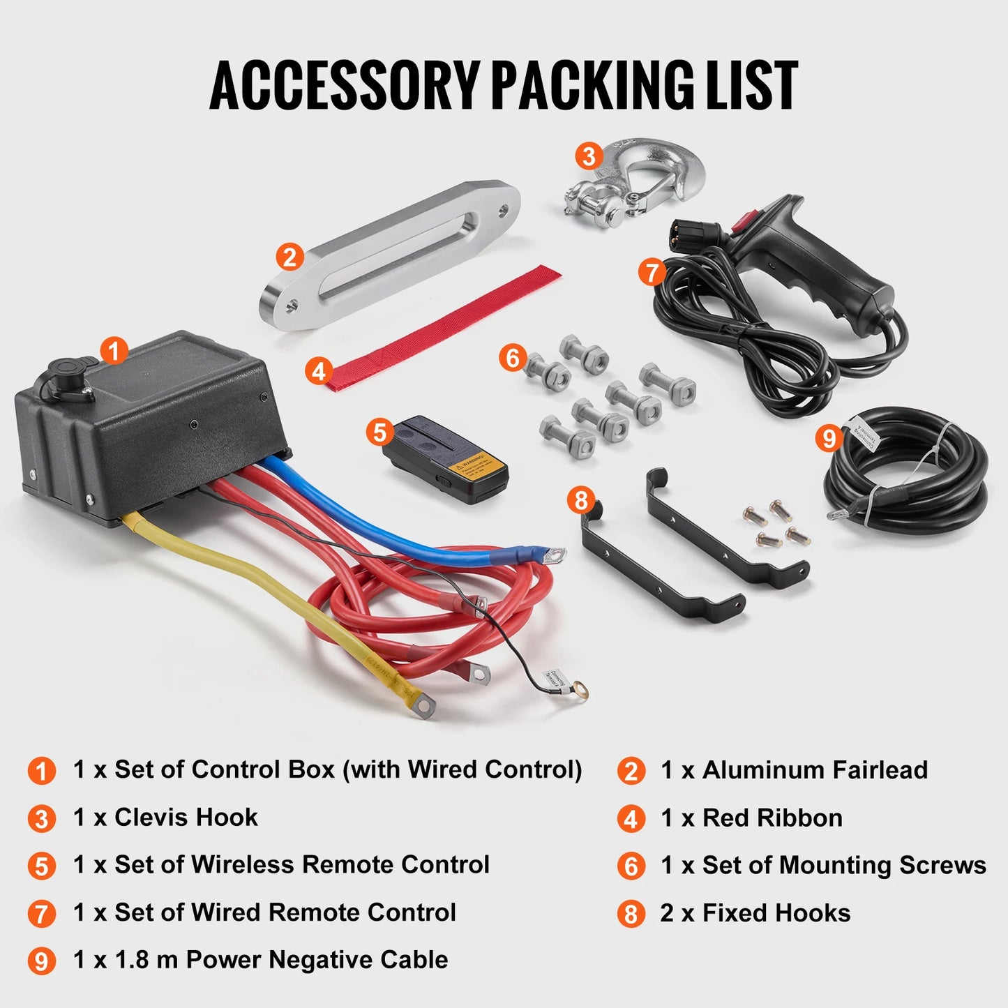 SucceBuy 13500Lb Electric Winch With Wireless Remote
