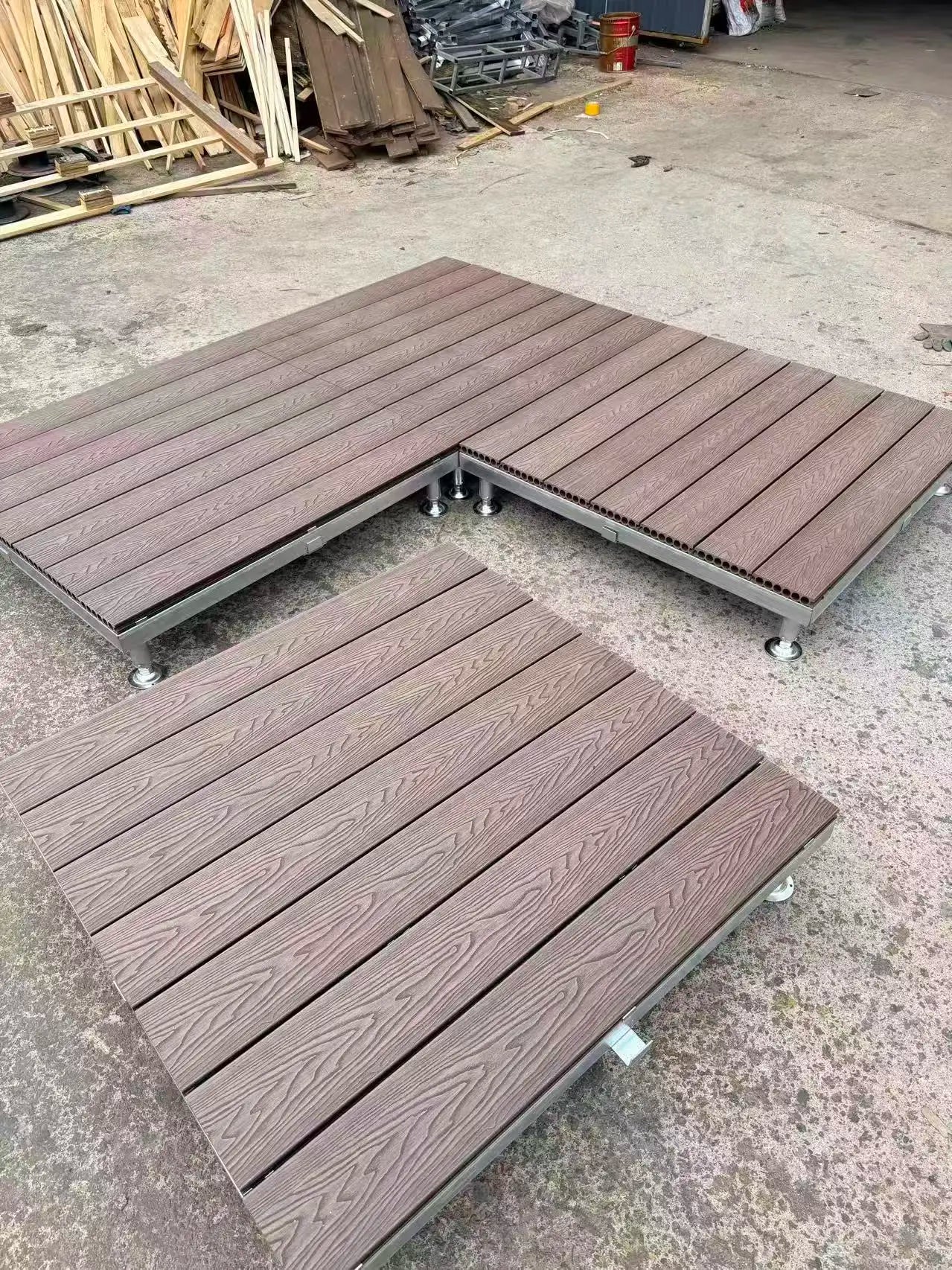 WPC Outdoor Platform Modules for Yard and Camping Gear