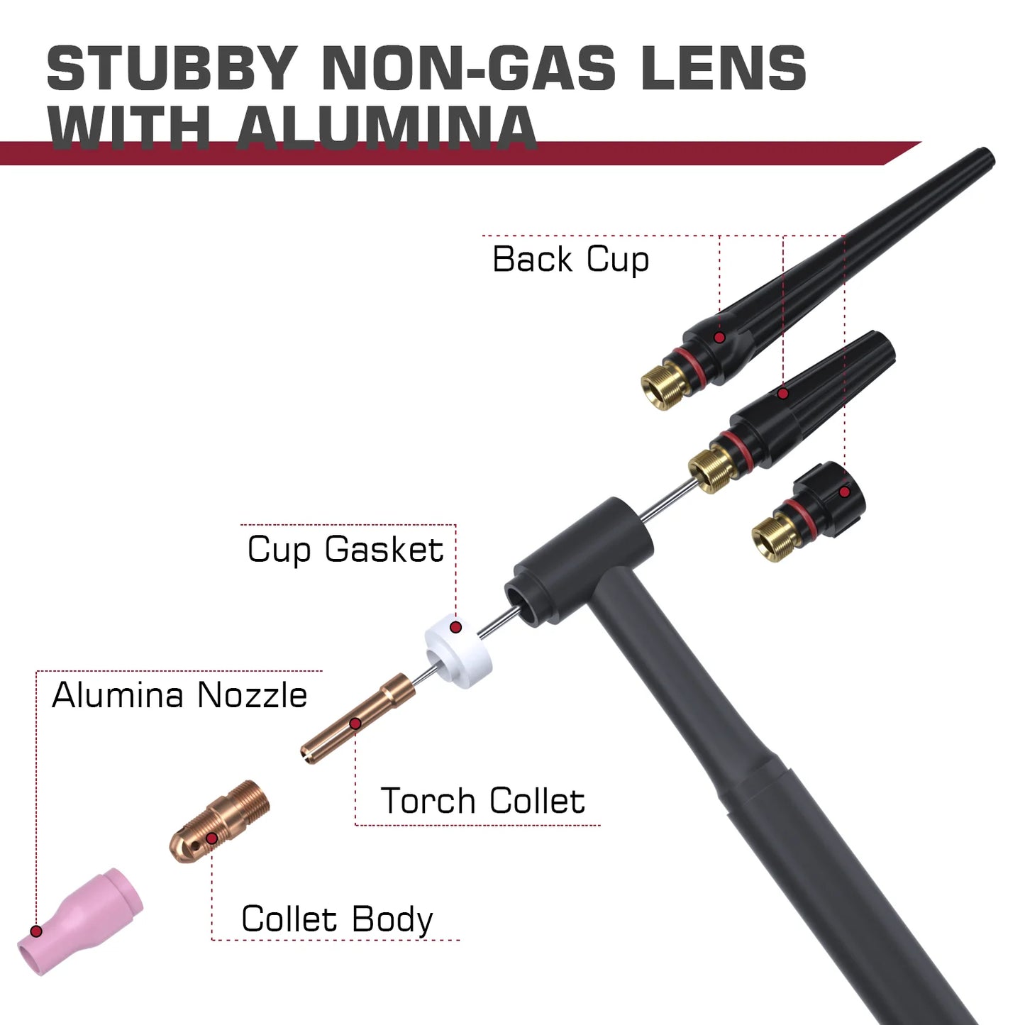 ARCCAPTAIN WP 17 18 26 TIG Welding Torch Accessories Kit