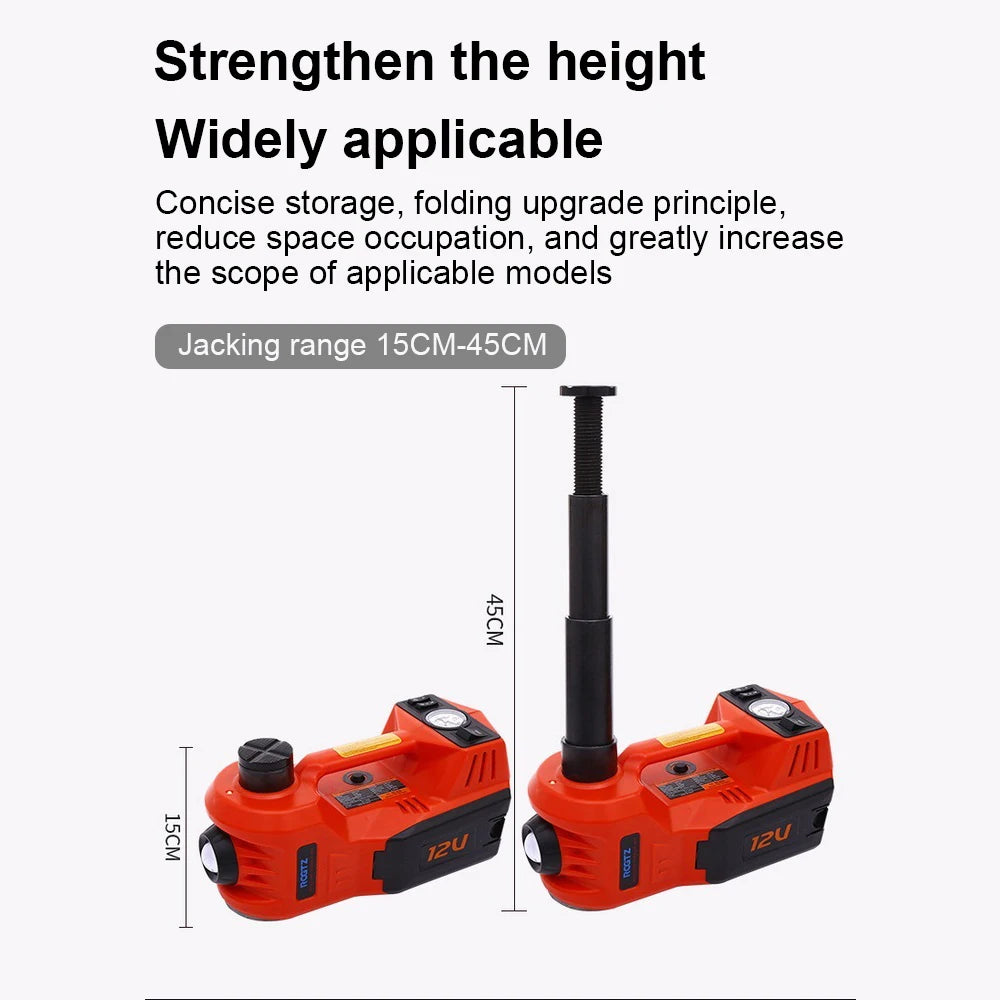 Electric Hydraulic Car Jack 12V DC 5Ton With LED Light