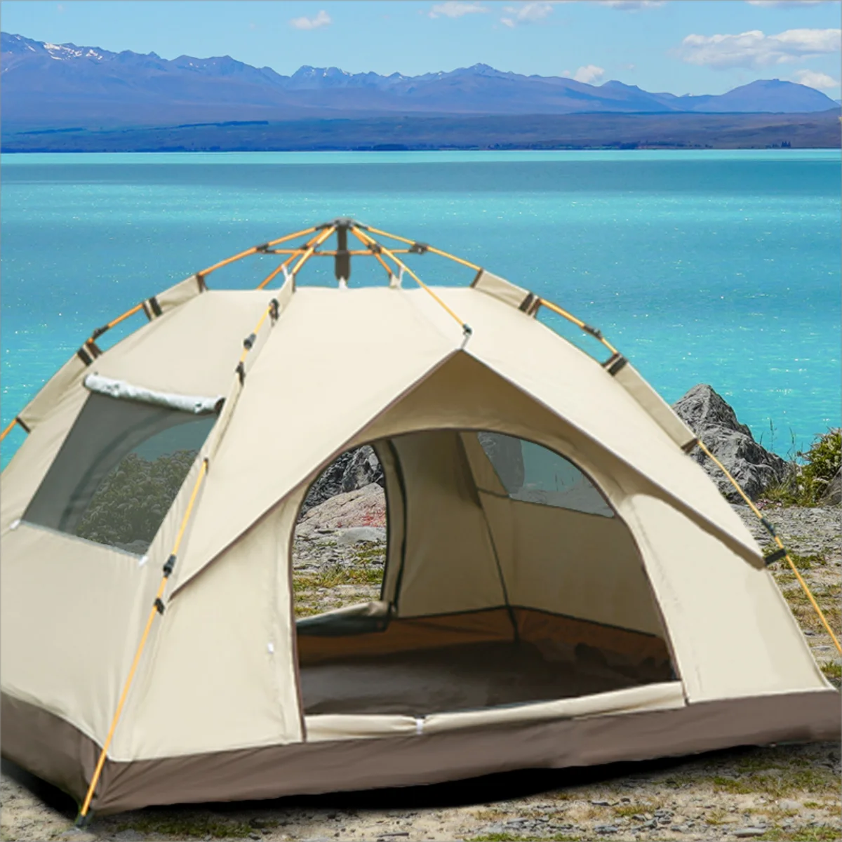 Pakicetus Outdoor Shelter Sunshade Automatic Opening Tent For Camping