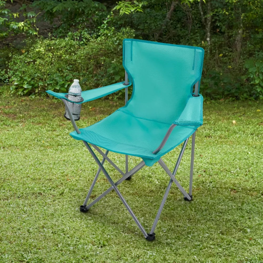 Ozark Trail Quad Folding Outdoor Camp Chair With Cup Holder