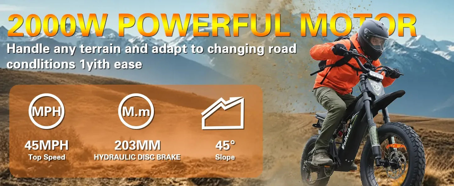 BAOLUJIE Electric Bike 1500W Peak Power E Bike for Adults