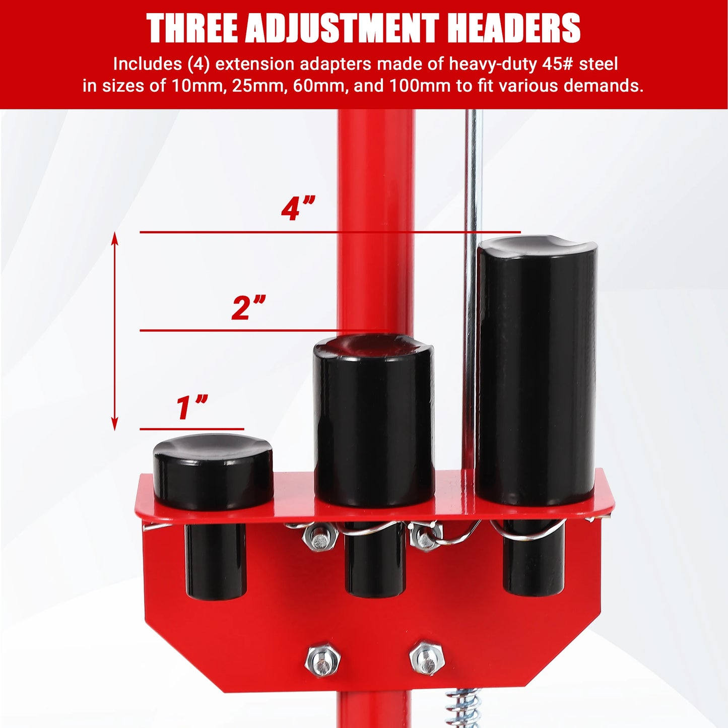 HiMISS 30 Ton Air Hydraulic Floor Jack With Dual Power Adapters