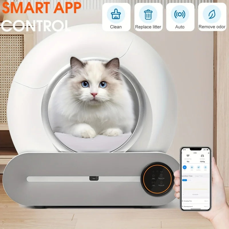 Booteely Automatic Smart Self Cleaning Cat Litter Box