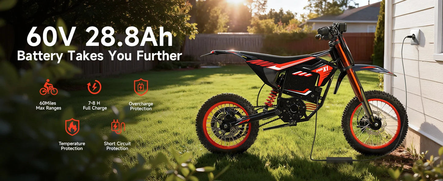 QRONGE X1 Spark 4500W Electric Dirt Bike