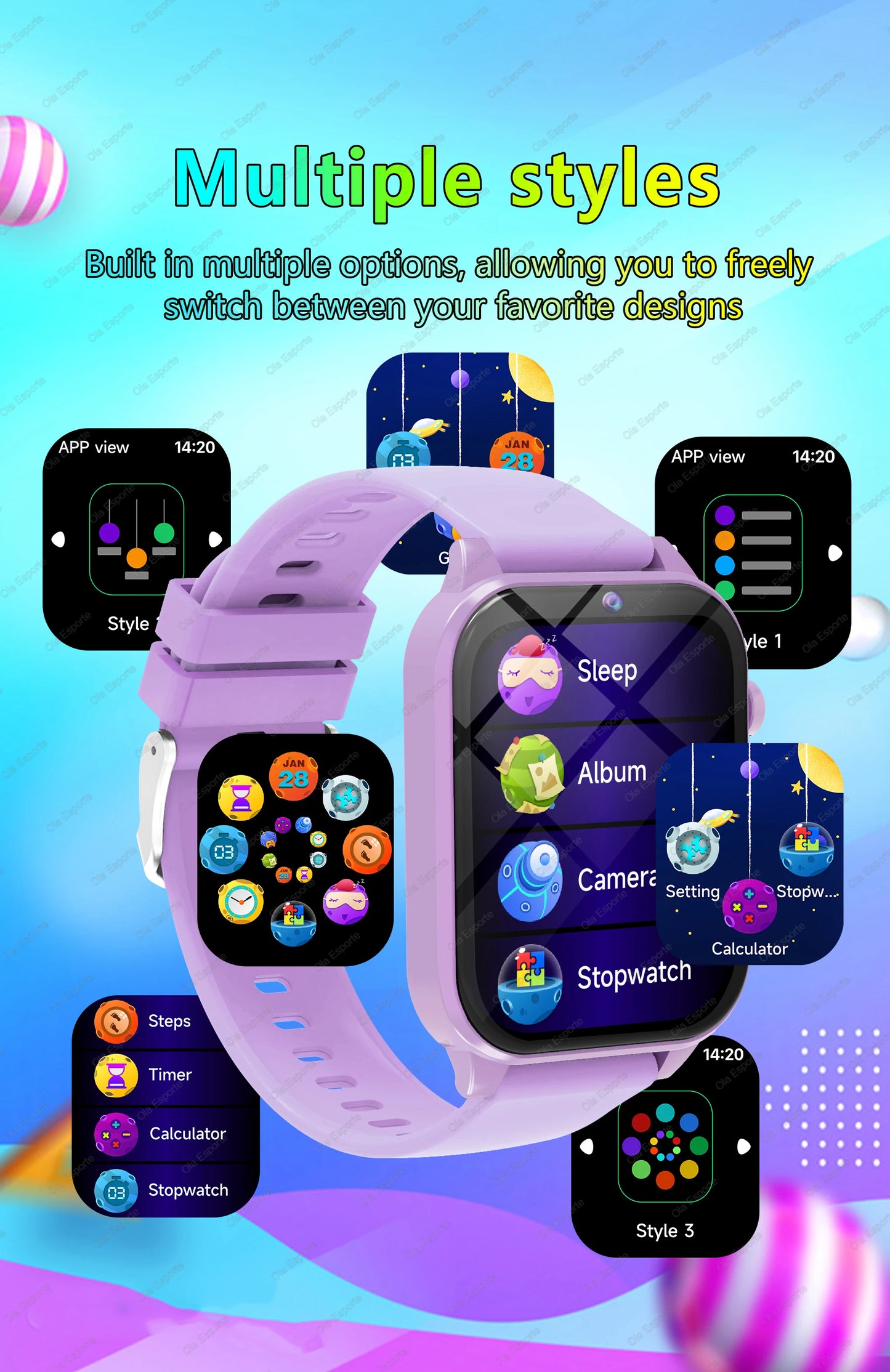 Kids Smartwatch With 100 Plus Games, HD Screen, Music iOS Android