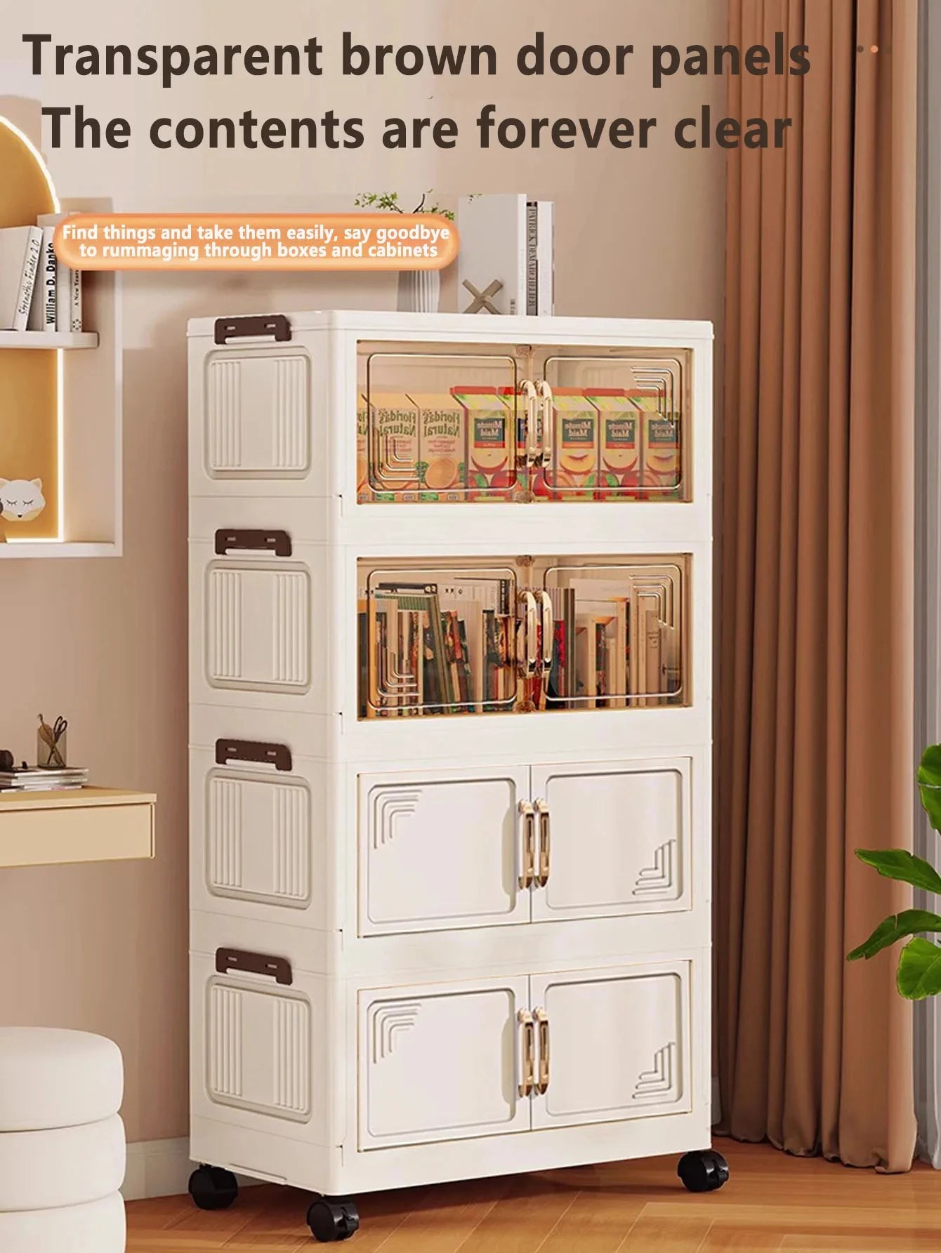 Multifunctional Folding Storage Cabinet Wardrobe Organizer For Home