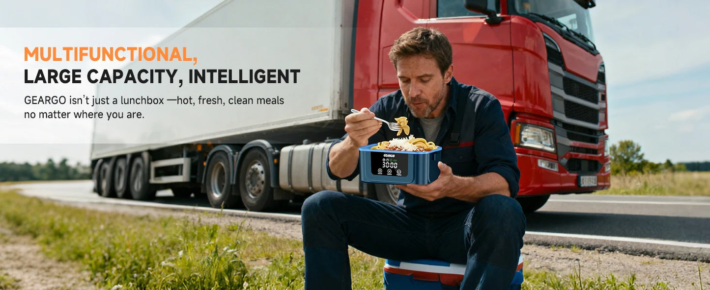 Cordless Electric Heated Lunch Box For On The Go Meals
