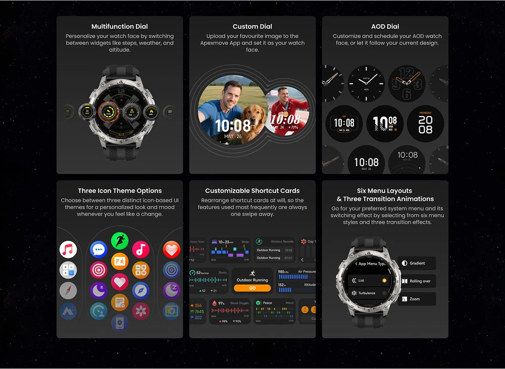 KOSPET Tank T4 Smartwatch For Men GPS Offline Maps 10ATM