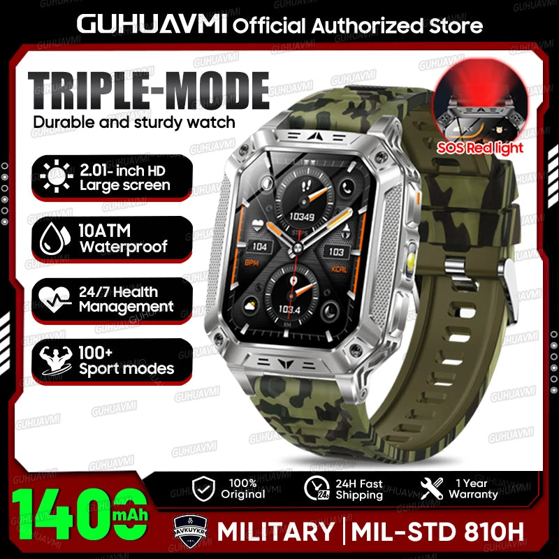 GPS Smart Watch AMOLED 1400mAh Waterproof Fitness Tracker Bluetooth Call
