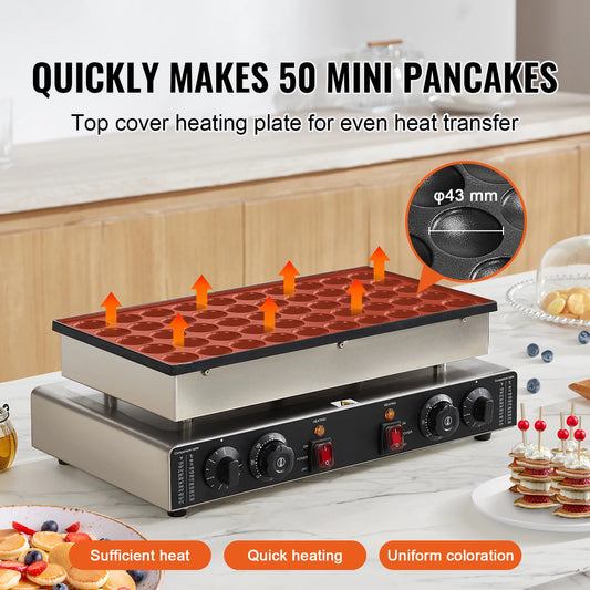 SucceBuy Dorayaki Baker Mini Dutch Pancake Maker Commercial