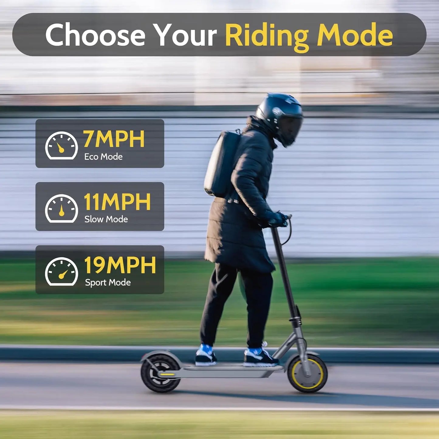 Navic T5 Electric Scooter 350W 19MPH App Control Folding 22 Miles Range