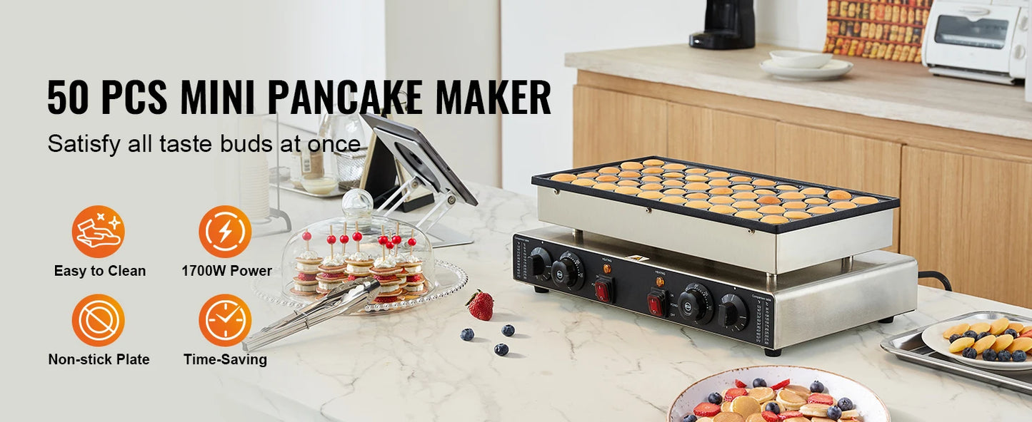 SucceBuy Dorayaki Baker Mini Dutch Pancake Maker Commercial