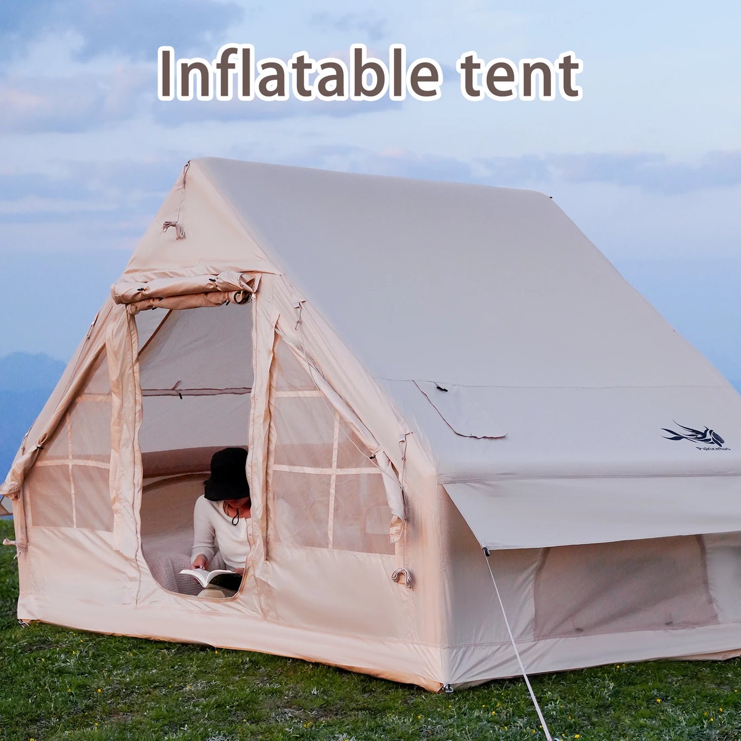 Pakicetus Inflatable Camping Tent Quick Setup Air Frame