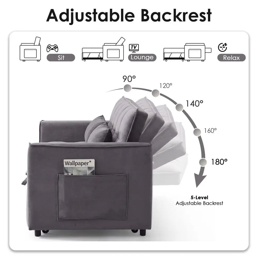 Convertible Sleeper Sofa Bed With Pullout Couches And Loveseat