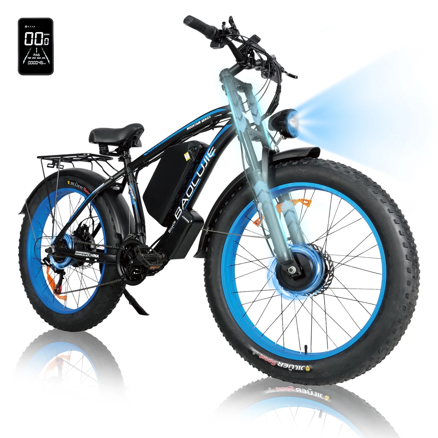 BAOLUJIE Electric Bike 1500W Peak Power E Bike for Adults