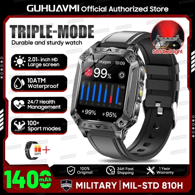 GPS Smart Watch AMOLED 1400mAh Waterproof Fitness Tracker Bluetooth Call