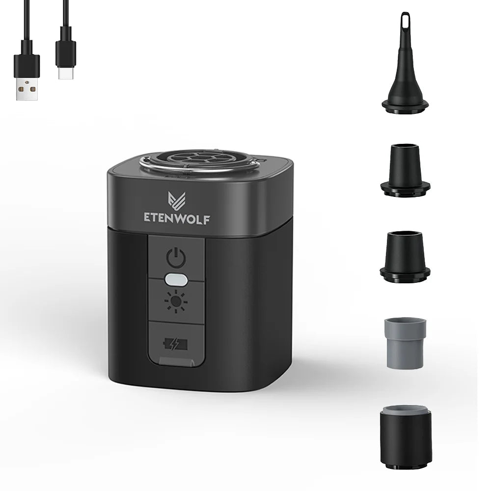 ETENWOLF Air 3 Wireless Pump USBC Fast Charging For Outdoors